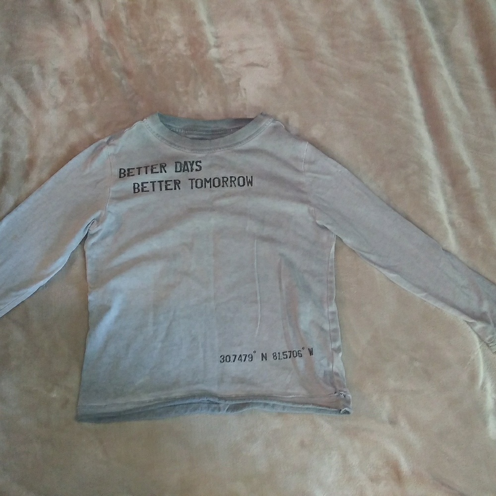 Faded Grey Grunge Toddler Boys Shirt